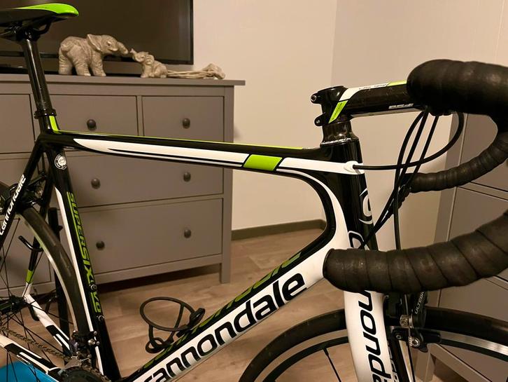 Cannondale Supersix Evo Team Edition 💚🤍, Fietsen en Brommers, Fietsen | Racefietsen, Zo goed als nieuw, Carbon, Ophalen
