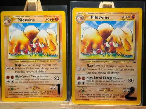 - Neo Revelation - Piloswine 36/64 - Uncommon -, Hobby en Vrije tijd, Verzamelkaartspellen | Pokémon, Zo goed als nieuw, Losse kaart