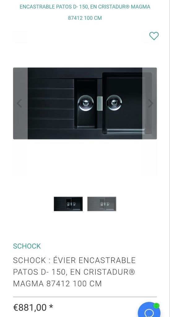 Lot d éviers de cuisine . BIEN LIRE L'ANNONCE, Articles professionnels, Horeca | Autre, Enlèvement