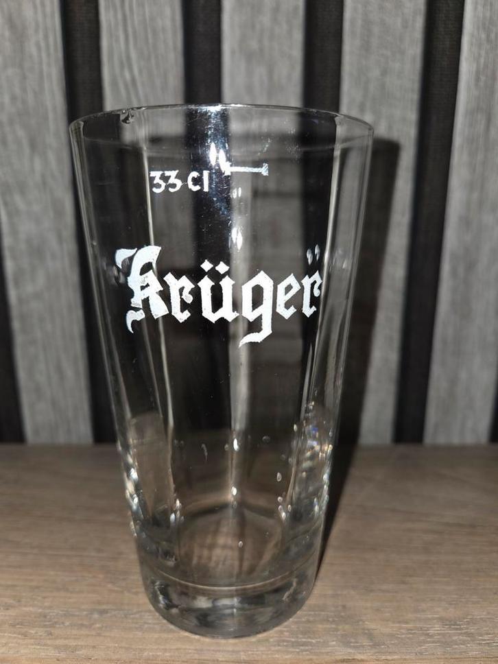Krüger 33 cl glas, Collections, Marques de bière, Enlèvement ou Envoi
