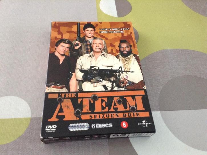The A-Team DVD Box seizoen 3 (2009), Cd's en Dvd's, Dvd's | Tv en Series, Gebruikt, Actie en Avontuur, Boxset, Vanaf 6 jaar, Ophalen of Verzenden