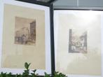 2 JEAN MULLER GESIGNEERD 2 BELLE VUE DE LIÈGE, Ophalen of Verzenden