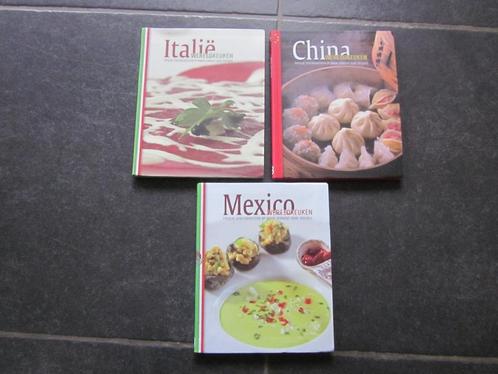 3 nieuwe kookboeken van de wereldkeuken, Livres, Livres de cuisine, Neuf, Entrées et Soupes, Plat principal, Tapas, Snacks et Dim Sum