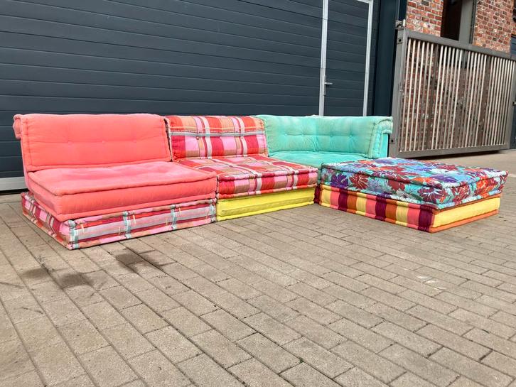 Roche Bobois Mah Jong Kenzo Takada 11 elementen, Huis en Inrichting, Zetels | Voetbanken en poefs, Ophalen of Verzenden