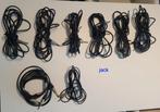 Set kabels (jack 6,3 en XLR), Muziek en Instrumenten, Kabels en Stekkers, Ophalen, Gebruikt, Instrument