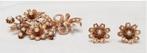 Broche + oorhangers 14 kt - Nederlands., Handtassen en Accessoires, Antieke sieraden, Ophalen of Verzenden, Goud, Broche