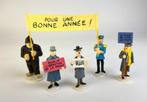 Figurine Tintin - carte de vœux 1972 - série 4, Ophalen of Verzenden, Kuifje, Gebruikt, Beeldje of Figuurtje