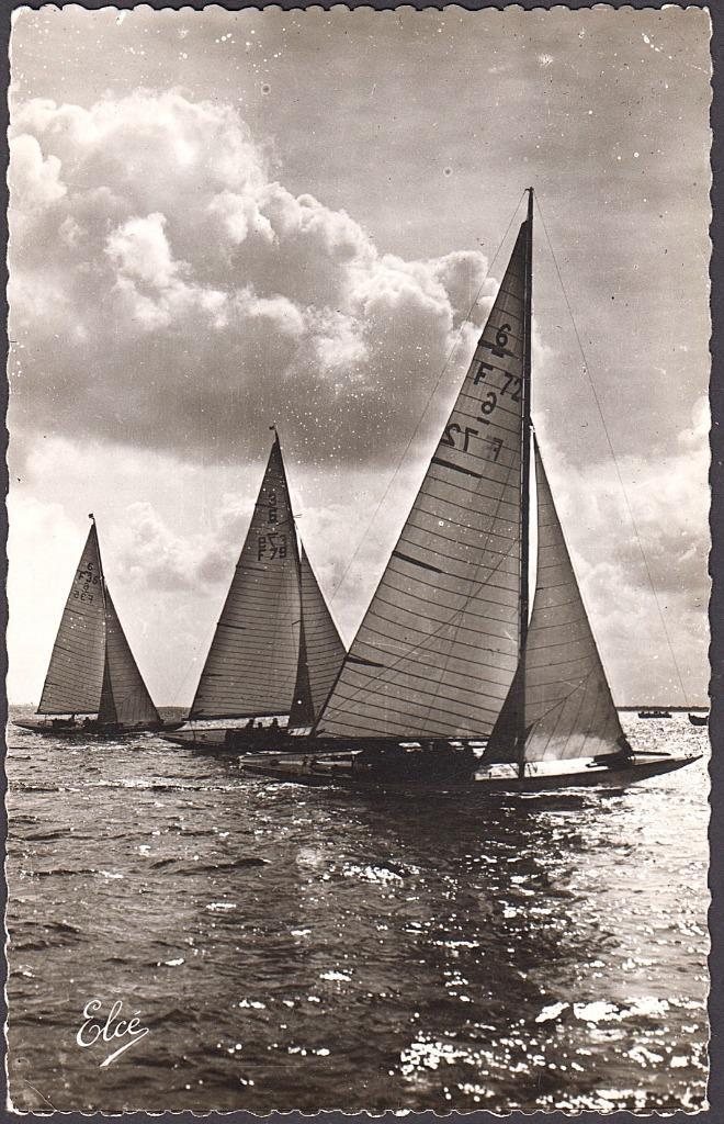 1950 - FRANCE - Bassin d'Arcachon : Régates, Collections, Cartes postales | Étranger, Non affranchie, France, 1940 à 1960, Envoi