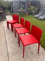 Chaises de jardin rouges Pedrali Volt, Jardin & Terrasse, Chaises de jardin, Comme neuf, Plastique, Enlèvement