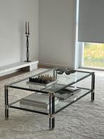Vintage Roche Bobois salontafel, Ophalen, Zo goed als nieuw, Glas
