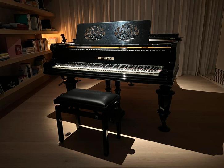 Bechstein vleugelpiano, Muziek en Instrumenten, Piano's, Gebruikt, Piano, Zwart, Ophalen