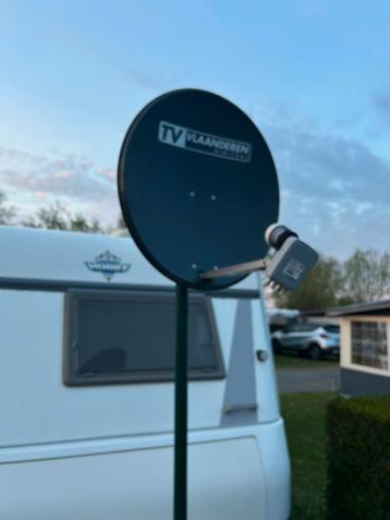 Schotelantenne tv vlaanderen met ontvanger  beschikbaar voor biedingen
