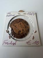 10 centimes 1864 Frankrijk Napoleon 3 (194), Ophalen of Verzenden, Frankrijk