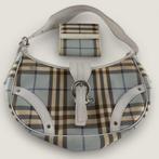 Burberry tas & portemonnee set origineel, Ophalen of Verzenden, Gebruikt, Blauw, Handtas