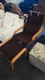 Relax zetel met voetstuk in stof Ikea, Huis en Inrichting, Ophalen, Zo goed als nieuw, Stof