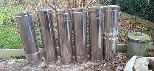 Roestvrijstalen gladde buis - Lengte: 1000 mm - Ø 200 mm, Doe-het-zelf en Bouw, Buizen en Afvoer, Zo goed als nieuw, Afvoer, Inox