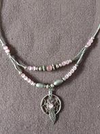 Collier argent liquide avec attrape-rêves, Handtassen en Accessoires, Kettingen, Met hanger, Ophalen of Verzenden, Zo goed als nieuw