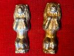 2x antiek gietijzer fond leeuw, Antiek en Kunst, Ophalen of Verzenden