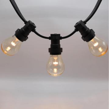 VERLICHTINGSNOER 10 m/ 20 x  E27 /creëer een leuke tuinsfeer beschikbaar voor biedingen