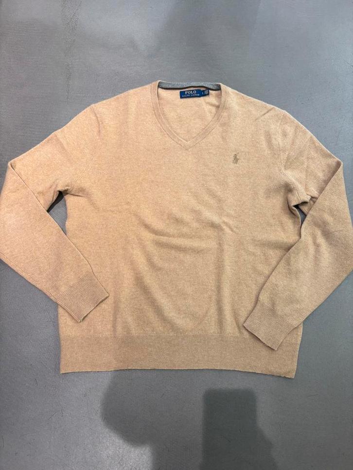 Ralph Lauren pull 100% maat L perfect, Kleding | Heren, Truien en Vesten, Zo goed als nieuw, Maat 52/54 (L), Beige, Ophalen of Verzenden