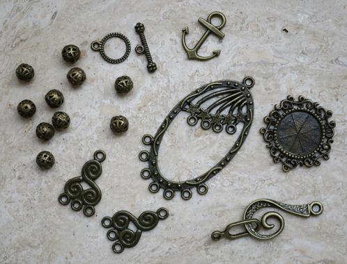 Accessoires en métal bronze - Bronzen Kralen Accessoires L1, Hobby en Vrije tijd, Kralen en Sieraden maken, Zo goed als nieuw