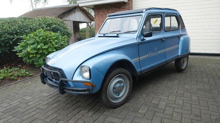 Citroen Dyane 6 Edelweis nr.665, Auto's, Oldtimers, Bedrijf, Citroën, Benzine, 5 deurs, Handgeschakeld, Blauw, Blauw, Stof, Voorwielaandrijving