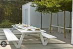 Aluminium Picknicktafel 360x213 cm (10/12 persoons), Tuin en Terras, Ophalen, Zo goed als nieuw, Aluminium