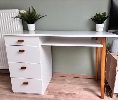 Bureau wit  met 4 schuiven : La redoute, Huis en Inrichting, Bureaus, Zo goed als nieuw, Bureau, Ophalen