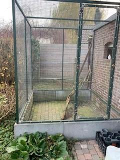 Volière, Dieren en Toebehoren, Vogels | Hokken en Kooien, Gebruikt, Volière, Aluminium, Ophalen