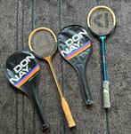 2 houten squashrackets - vintage, Sport en Fitness, Squash, Racket, Gebruikt, Met hoes