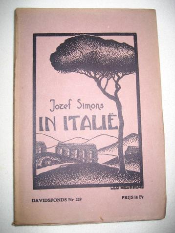 Jozef Simons - In Italië - 1930, Enlèvement ou Envoi