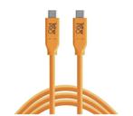 TetherTools TetherPro USB-C - USB-C 4,6m oranje, Audio, Tv en Foto, Foto | Flitsers, Ophalen, Zo goed als nieuw