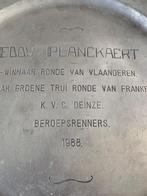 Tinnen Schotel Eddy Planckaert, Antiek en Kunst, Ophalen of Verzenden