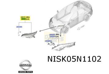 Nissan Ariya (7/22-) koplamp LED (EA4) Rechts Origineel! 260 beschikbaar voor biedingen