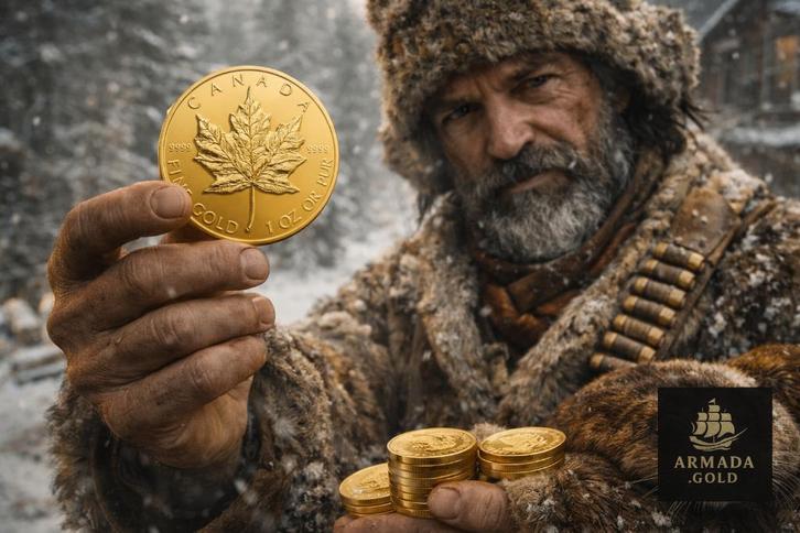 Maple Leaf 🪙🪙🪙 1 troy ounce gouden munt, Postzegels en Munten, Edelmetalen en Baren, Goud, Ophalen