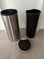 Rvs brabantia prullenbak, Huis en Inrichting, Ophalen, Gebruikt, 50 tot 75 cm, 20 tot 30 liter