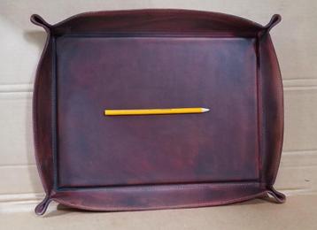 Extra grote lederen vide-poche dik zadelleder Cordovan beschikbaar voor biedingen