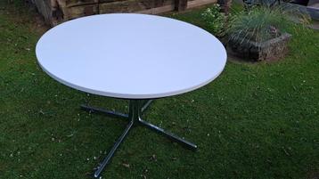 Table rétro-vintage, Maison & Meubles, Tables | Tables à manger, 100 à 150 cm, Cinq personnes ou plus, Rond, Autres essences de bois