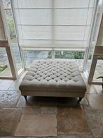 Chesterfield  pouf, Huis en Inrichting, Hout, Gebruikt, Vierkant, 100 tot 125 cm