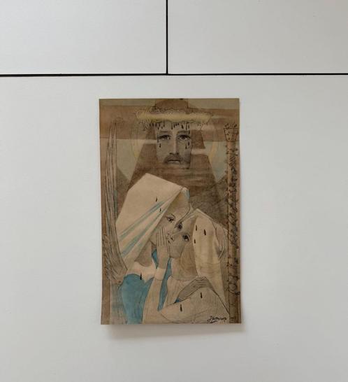Gekleurde prent Jan Toorop 'Liefde', Antiek en Kunst, Kunst | Schilderijen | Klassiek, Ophalen of Verzenden