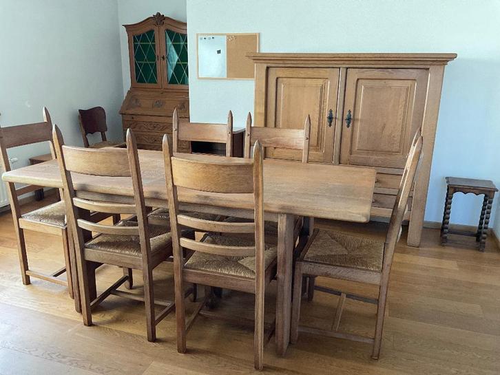 Kast eettafel salontafel bureau, Huis en Inrichting, Kasten | Buffetkasten, Gebruikt, Eikenhout, Ophalen
