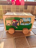 Vintage houten spaarpot, Enlèvement ou Envoi