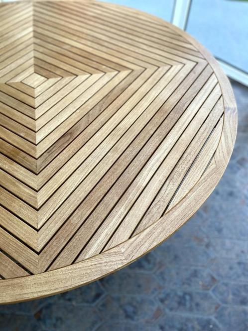 Ronde tafel met stoelen Gloster, Huis en Inrichting, Tafels | Eettafels, Zo goed als nieuw, 100 tot 150 cm, 100 tot 150 cm, Vier personen