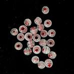 Kralen Indisch glas rood en zwart, Hobby en Vrije tijd, Ophalen, Nieuw, Kraal