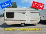 Caravan 750kg 4 slaapplaatsen Badkamer foodtruck camping 4m, Bedrijf, Wilk