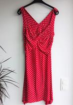 kleed rood met bolletjes maat 40 retro, Taille 38/40 (M), Rouge, Enlèvement ou Envoi