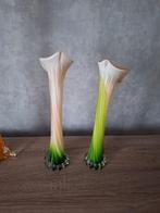 2 murano vazen 40 cm hoogte de vorm van aronskelk, Ophalen