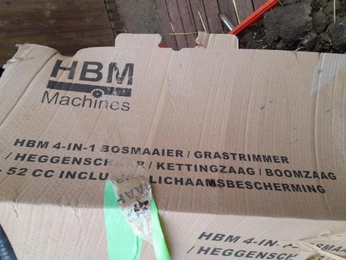 HBM 4-IN-1 Bosmaaier/Grasstrimmer/Heggenschaar/Kettingzaag/B, Tuin en Terras, Hand-tuingereedschap, Nieuw, Overige soorten, Ophalen