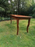 Table et 4 chaises en bois exotiques, Ophalen