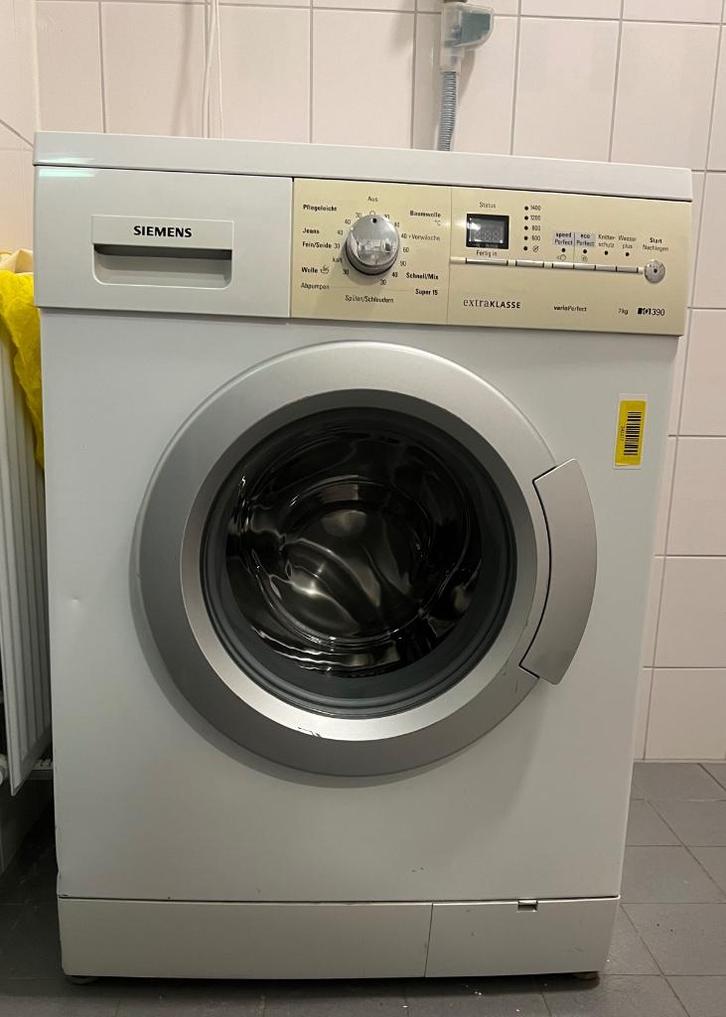 Siemens wasmachine - WM14E397, Elektronische apparatuur, Wasmachines, Refurbished, Voorlader, 6 tot 8 kg, Minder dan 85 cm, 1200 tot 1600 toeren